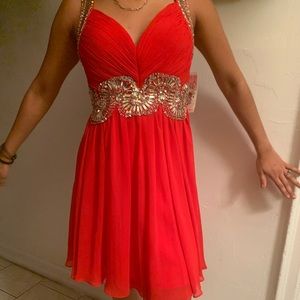 Red with Rhinestones
